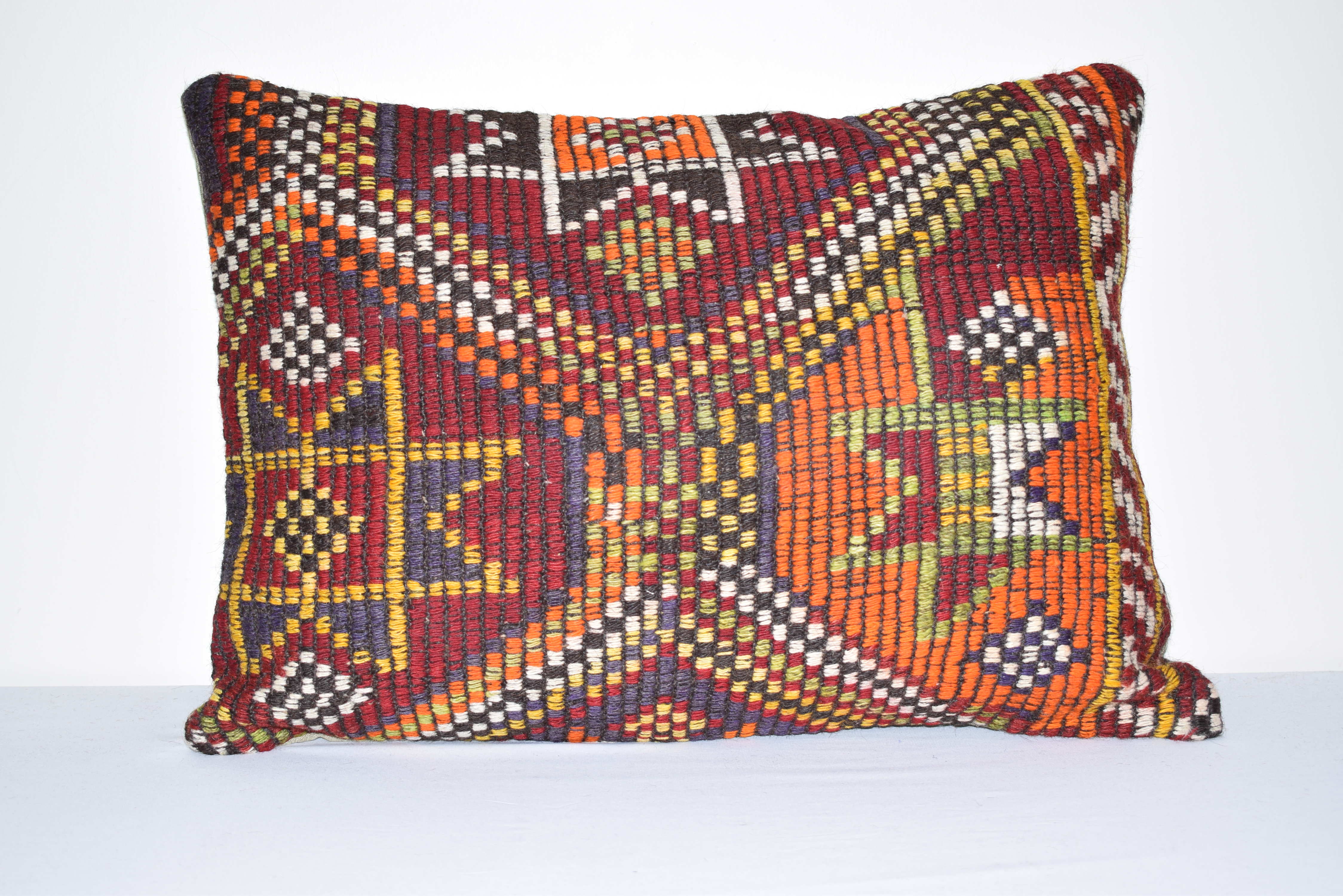 Vintage Anatolian Turkish cushion cover Jajim Kilim AK582