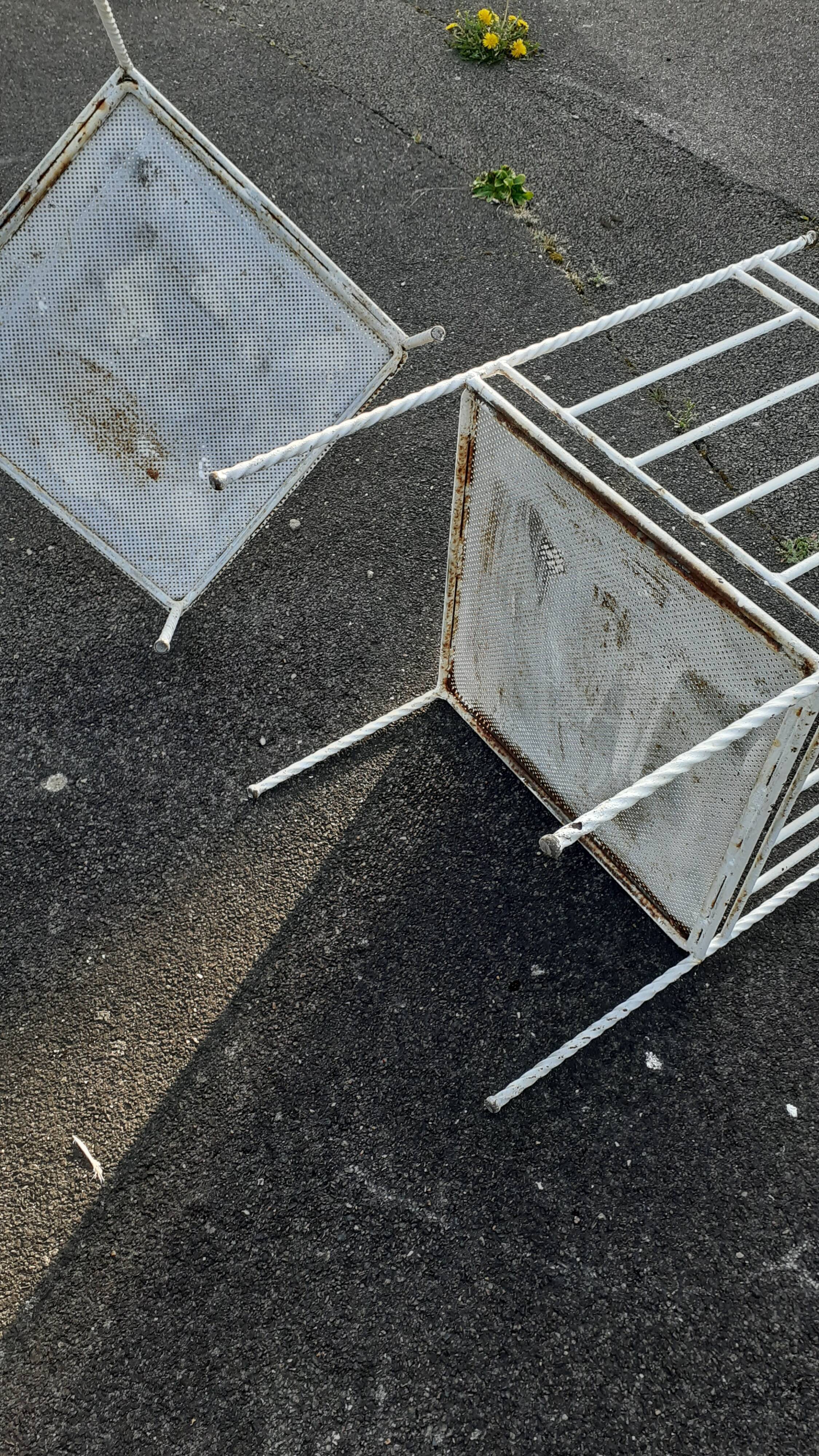 Iron garden chairs