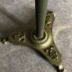 Bronze floor lamp 3 lights 1960 empire style feet claws
