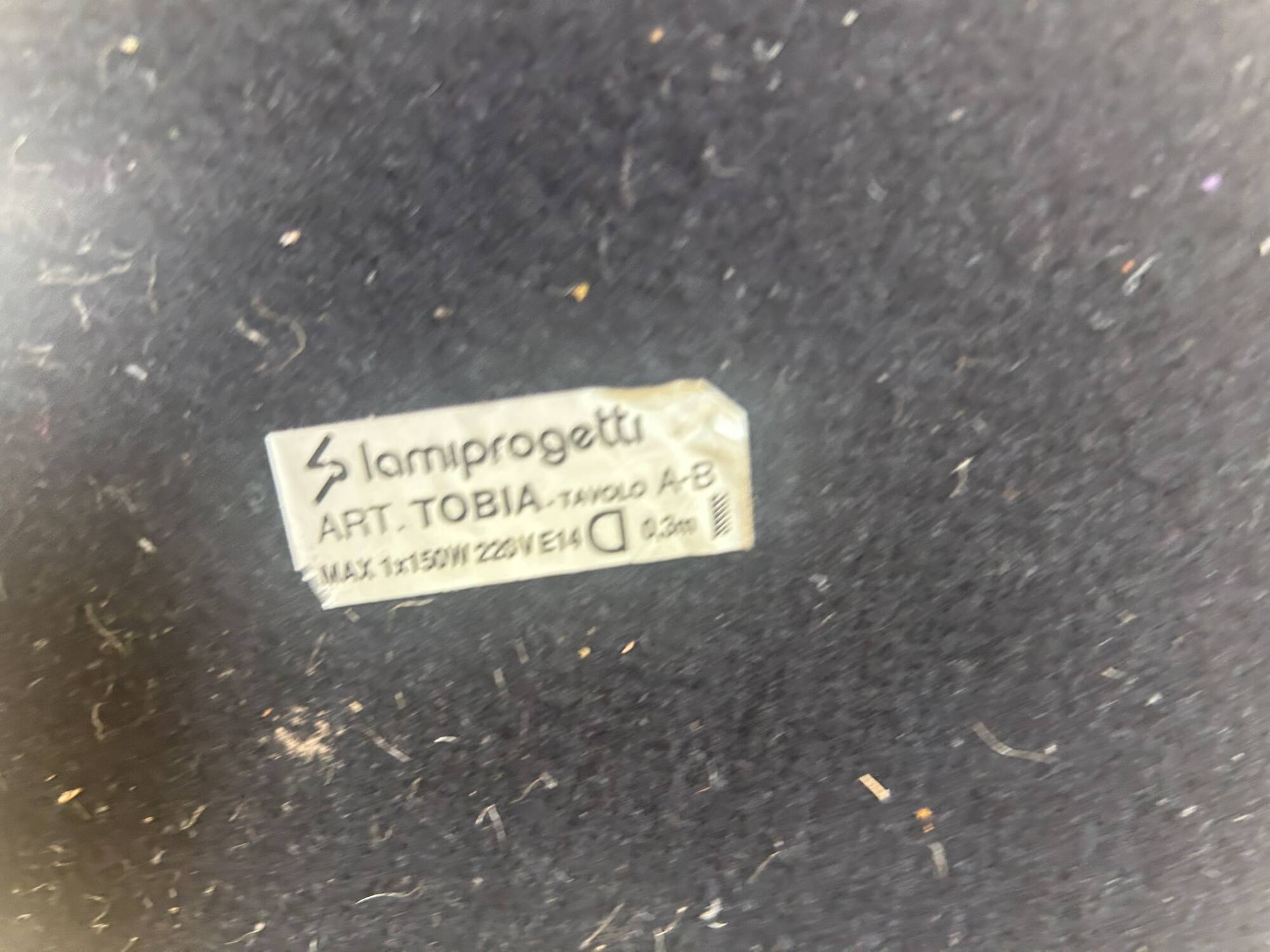 Lampe vintage Tobia Lami Progetti 1980