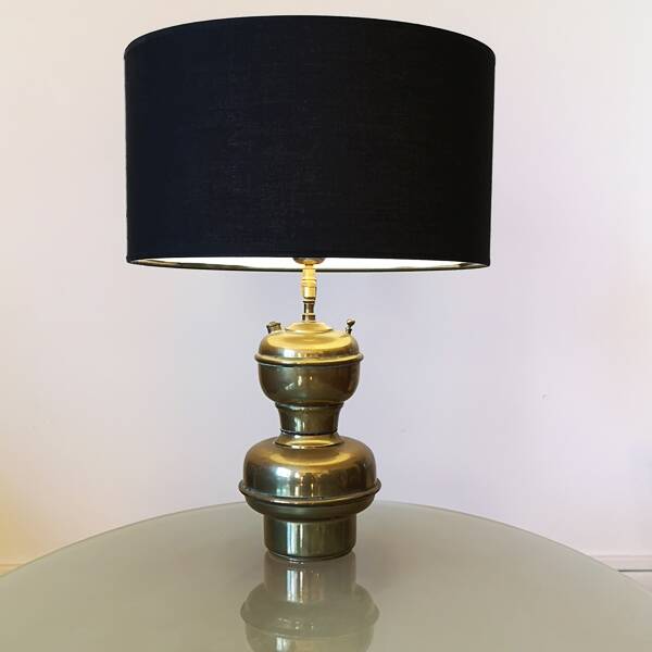 old brass acetylene lamp