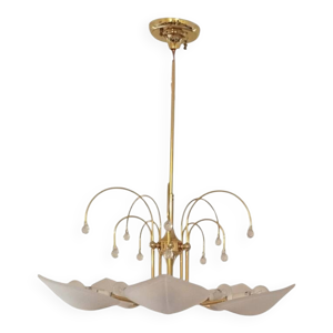 Lustre doré feuille