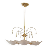 Lustre doré feuille italie  Hollywood Regency / Mid-Century
