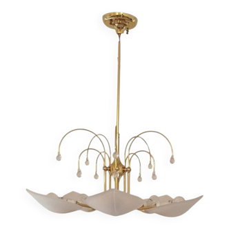 Golden leaf lustre Italy Hollywood Regency / Mid-Century