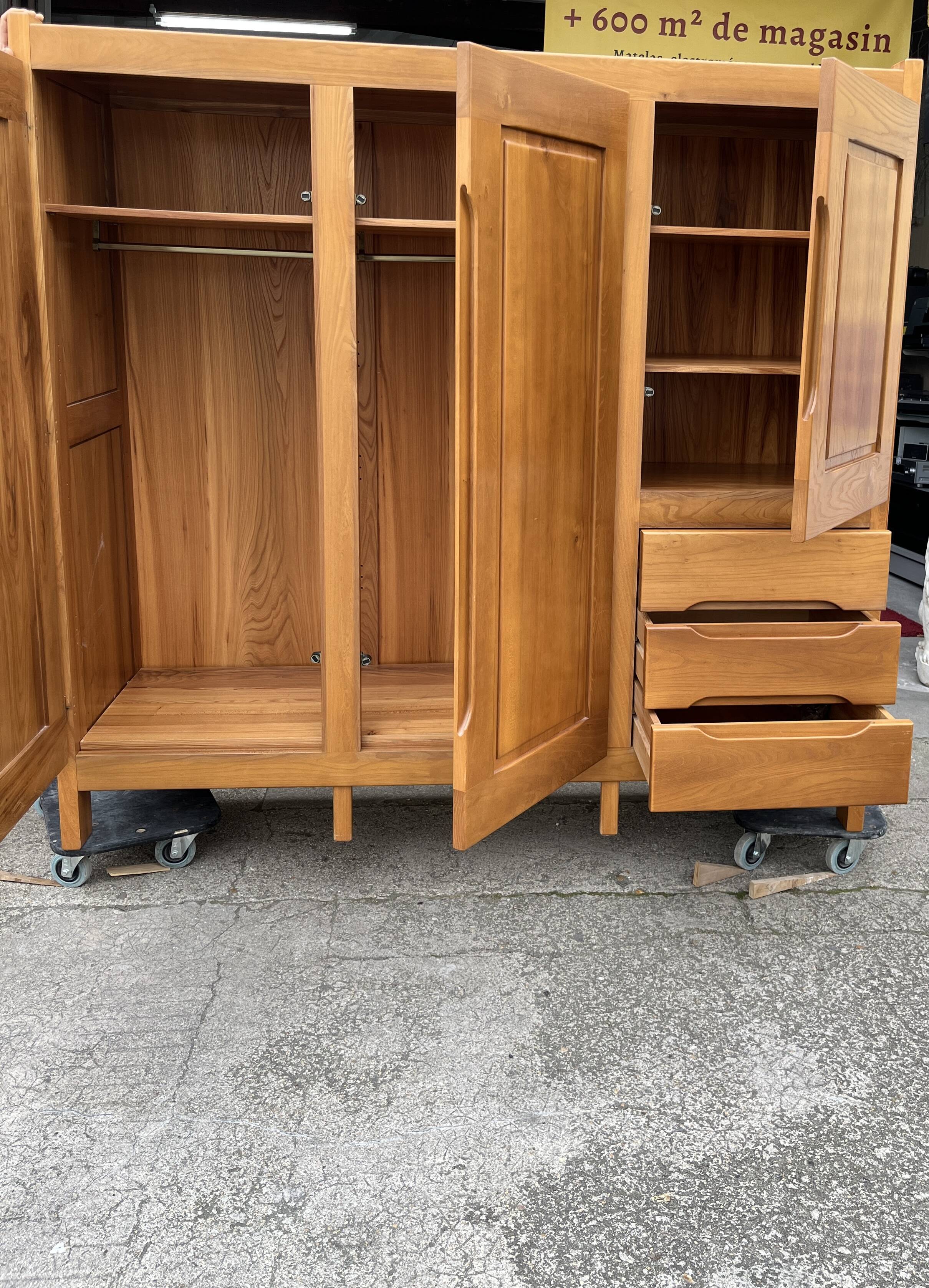 Large elm cabinet from Maison Regain