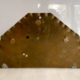 Unique mid century table lamp "fireplace" copper & brass, art deco, vintage light