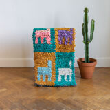 Berber carpet - Boucherouite - 53x102cm