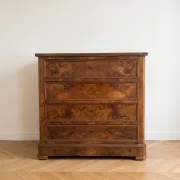 Antique walnut chest of drawers