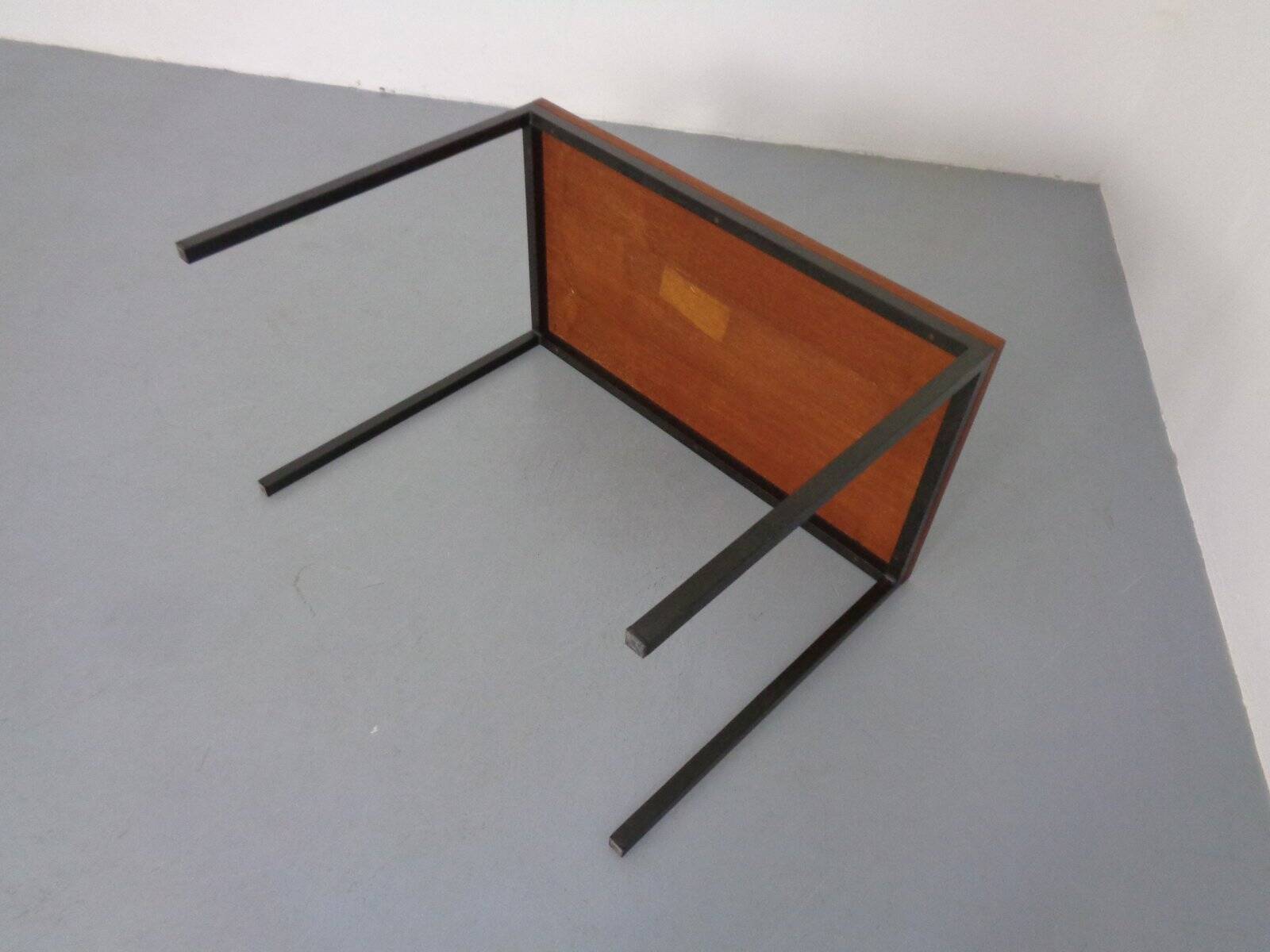 Vintage Teak and Steel Desk, Denmark, 1960s