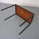 Vintage Teak and Steel Desk, Denmark, 1960s