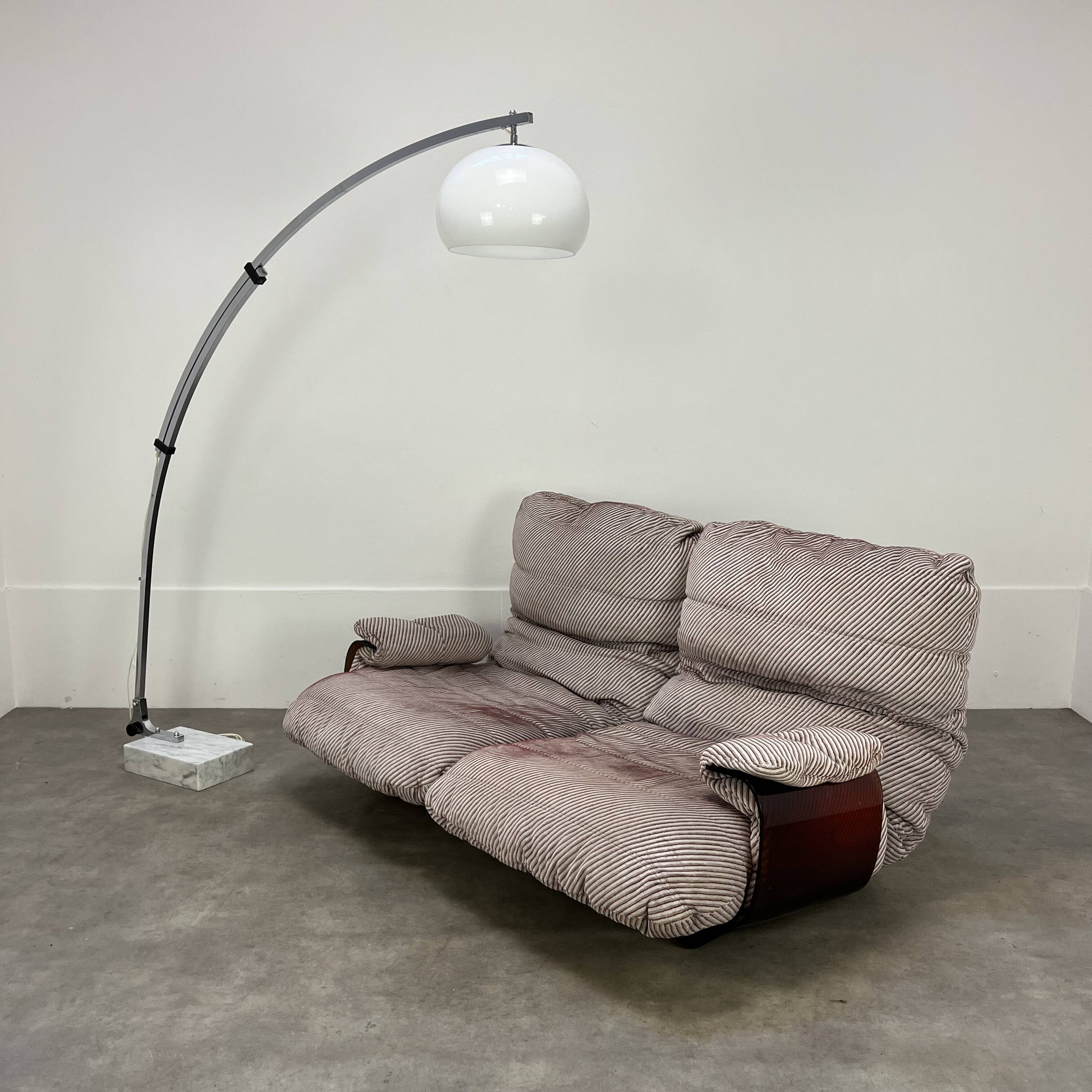 Goffredo Reggiani arc floor lamp, 1970s