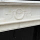 Louis XVI style fireplace in white Carrara marble circa 1880