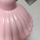 Vintage rose enamelled metal pendant – 38.5 cm