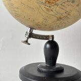 Terrestrial globe World map J. Forest, Girard and Barrere Paris 19th