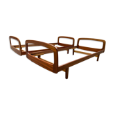 Paire de lit scandinave en teck vintage  1960