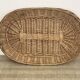 Large woven wicker tray