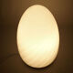 Italian art glass egg table lamp by Vetri Murano, 1970