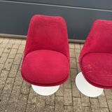 6 original vintage Knoll Tulip chairs by Eero Saarinen
