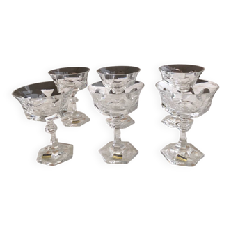 Set of 6 Villeroy and Boch crystal bowls