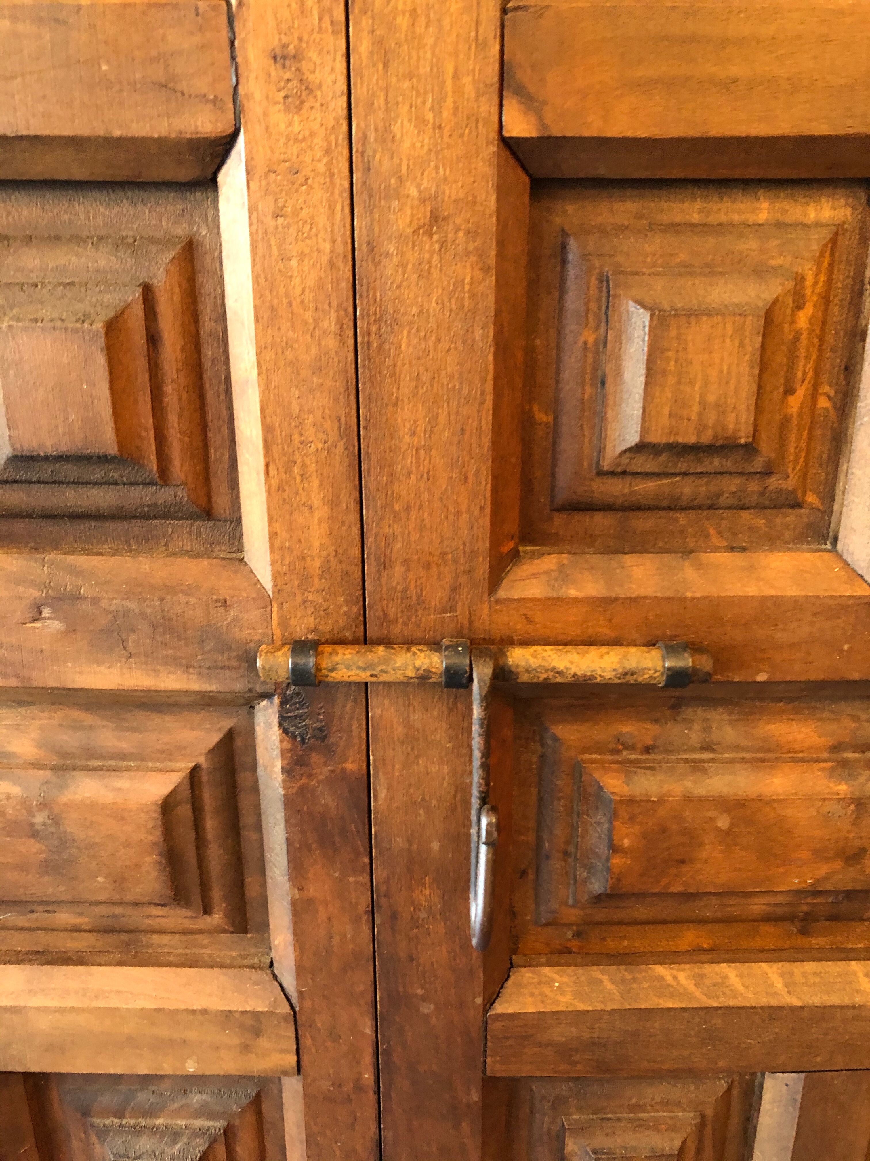 Ancient walnut cabinet