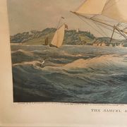 Engraving XIXth The Samuel Enderry of 422 tons William Lisle W.J. Huggins Rosenberg