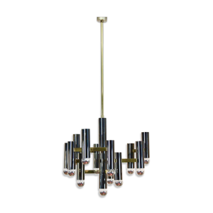 Lustre Sciolari en laiton et perle