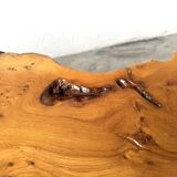 "Free-form" coffee table in solid elm.