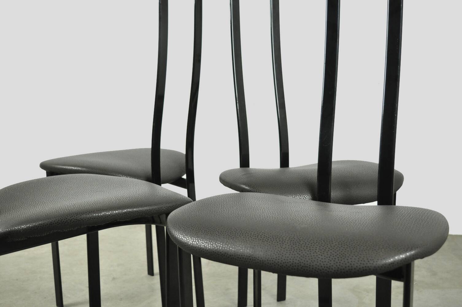 POSTMODERN Italian dining chairs, Cattelan, 1980s