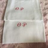 Set of 2 towels monogramées