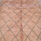 Pink Vintage Handmade Moroccan rug 183 x 313 cm - Berber Wool Rug Authentic