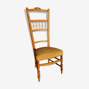 Chaise basse dite "chaise de nourrice" style Louis XV