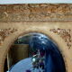 Mirror in medallion, gilded Napoleon lll period