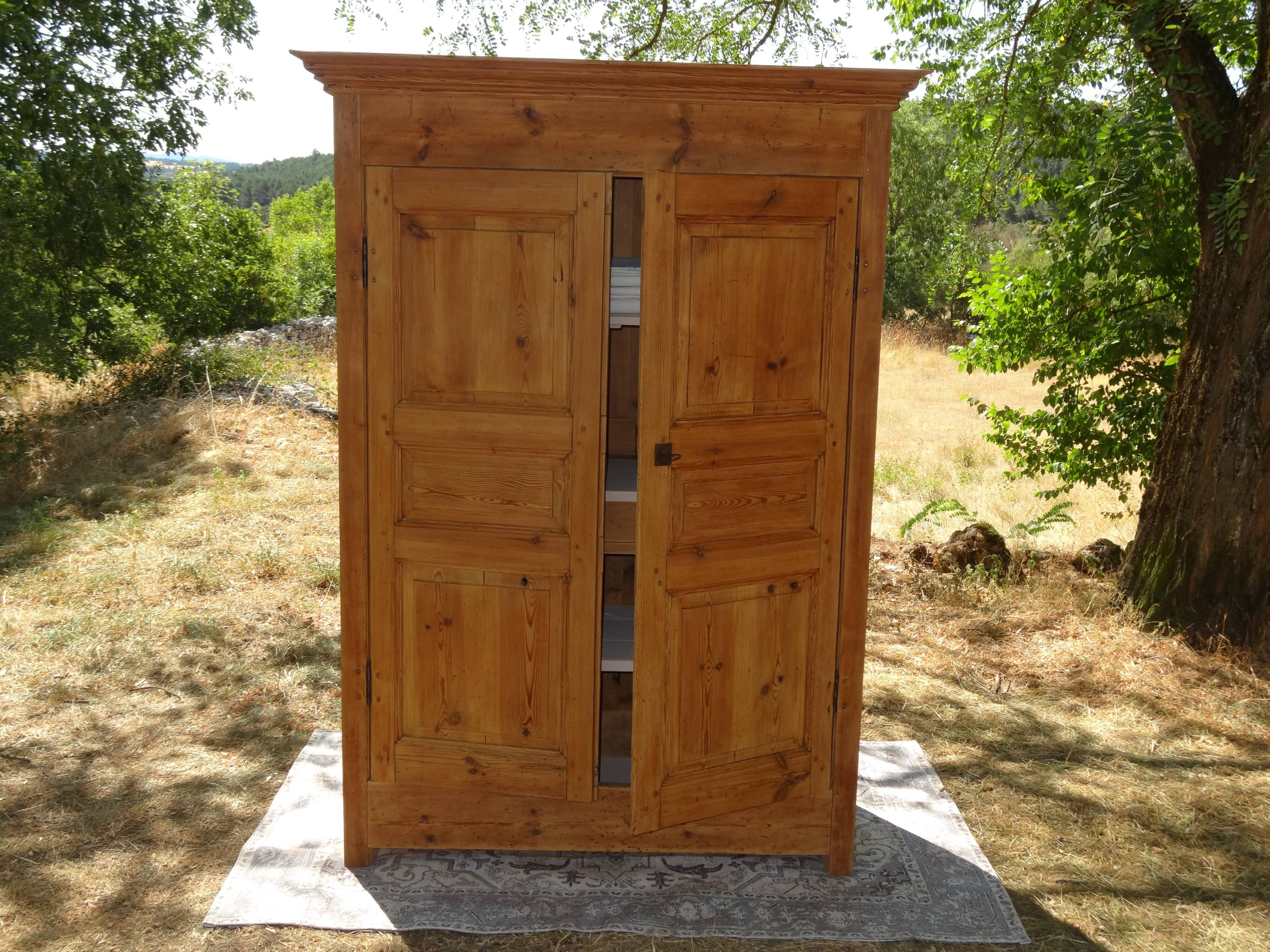 Antique solid pine cupboard