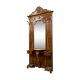 Coat rack Louis XV has oak console around 1850