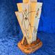 Myott&sons - art deco  moderne /pyramid vase ref 8667