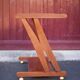Wheeled service, wooden furniture
