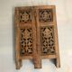 Exotic wooden coffee table carved molding