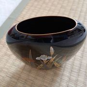 Vase japonais Yamaji à décor d'iris