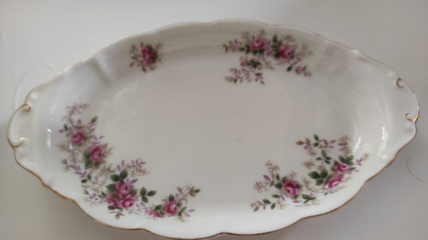 Royal Albert tray pink lavender pattern
