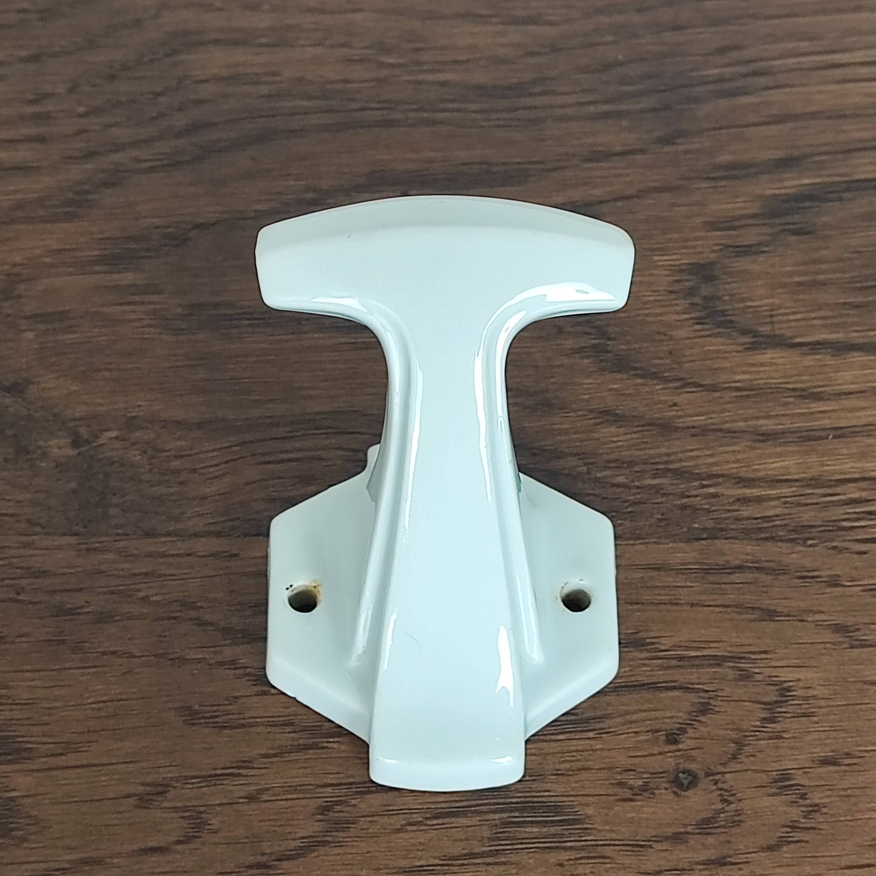 3 porcelain coat hooks