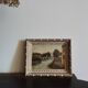 Landscape painting, old oil on cardboard framed signed GILLET.