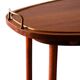 Scandinavian vintage mahogany trolley, 1940s