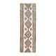 Tapis couloir vintage en laine et coton turc noué à la main blanc 90x307