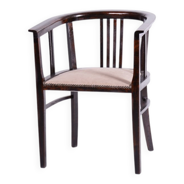 Art Deco Armchair in Oak, Czech, 1920s