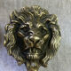 Lion head coat hooks in solid brass, Peerage England