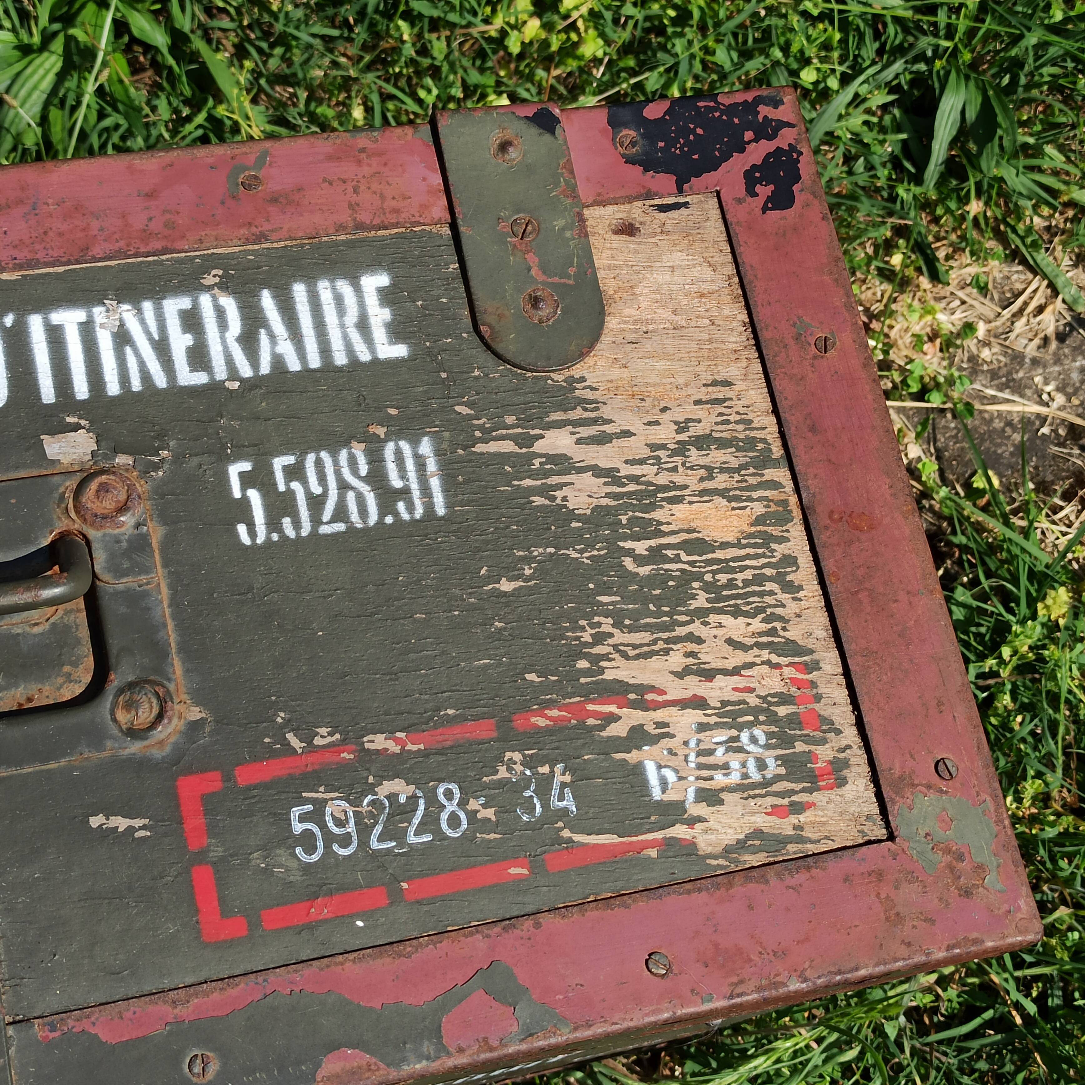 Trunk chest military bench 50s militaria