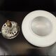 Opaline-style round glass ceiling light