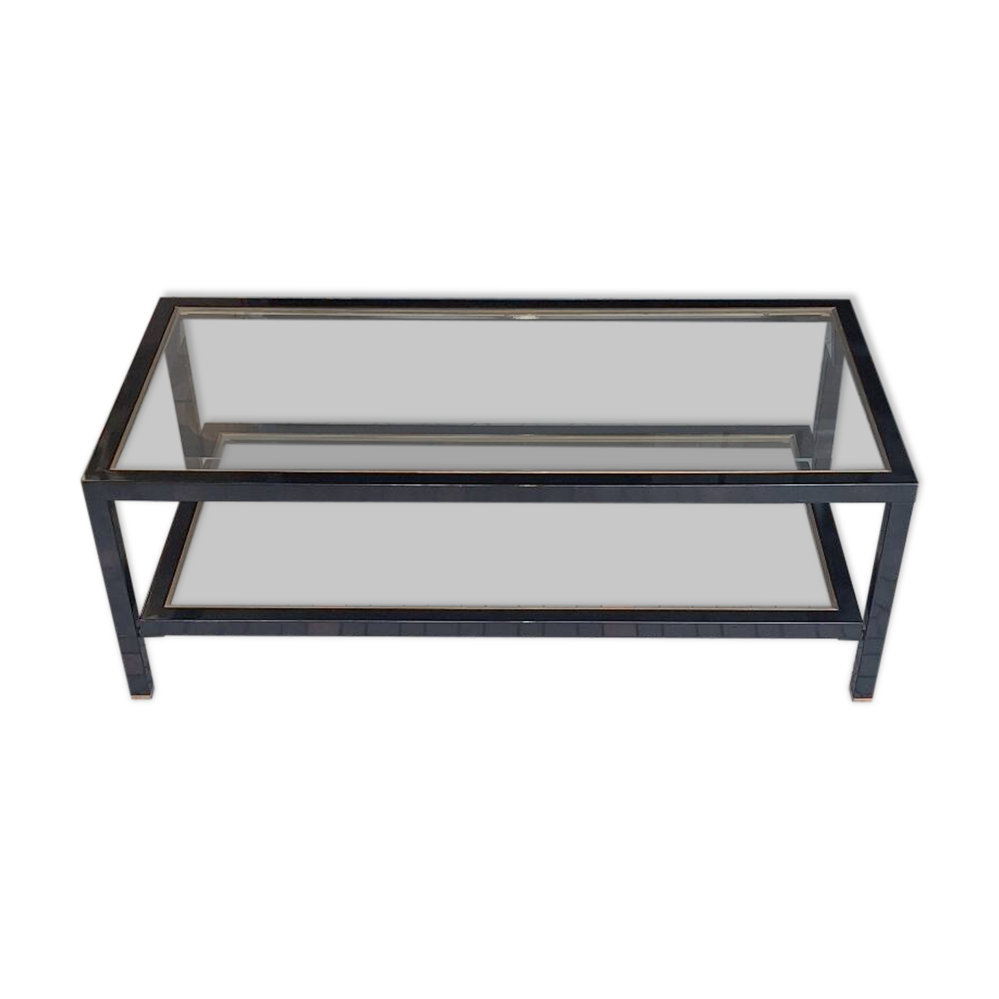 Table basse deux etages seventies