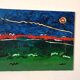 Abstract painting, oil on canvas by Simone Ciani, 20th century
