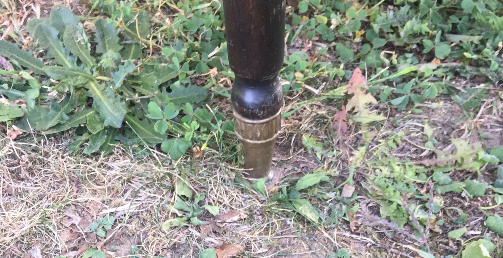 Black wood armchair and canning